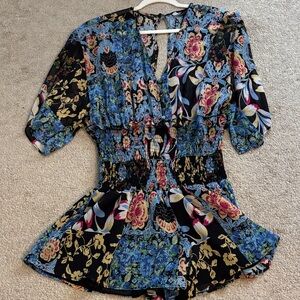 Zara Floral Print sheer Romper